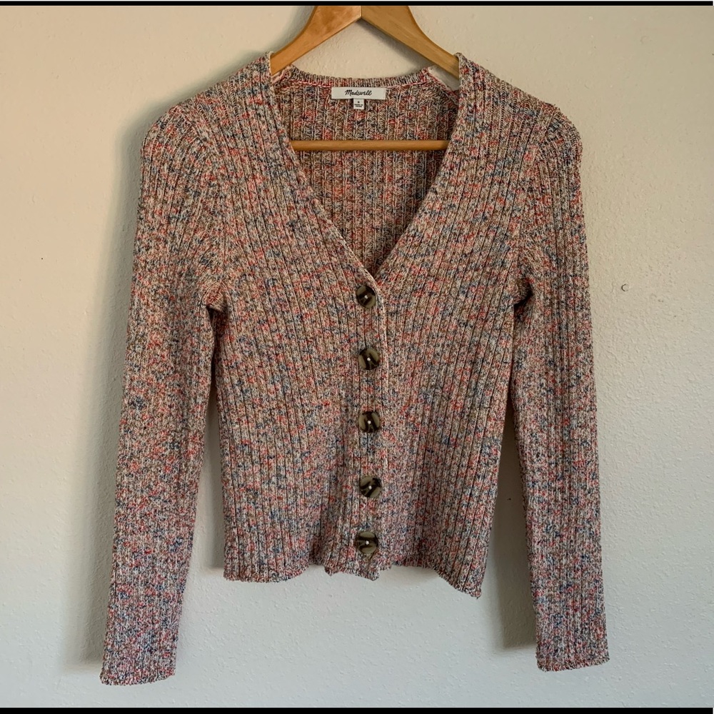 Madewell Multicolor Button-Up Cardigan
